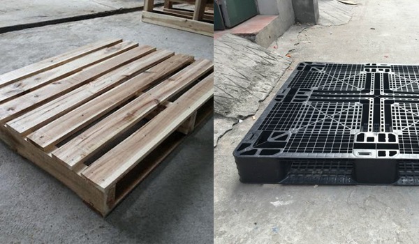 Pallet gỗ và pallet nhựa, nên dùng loại nào? 1 Pallet gỗ và pallet nhựa, nên dùng loại nào?