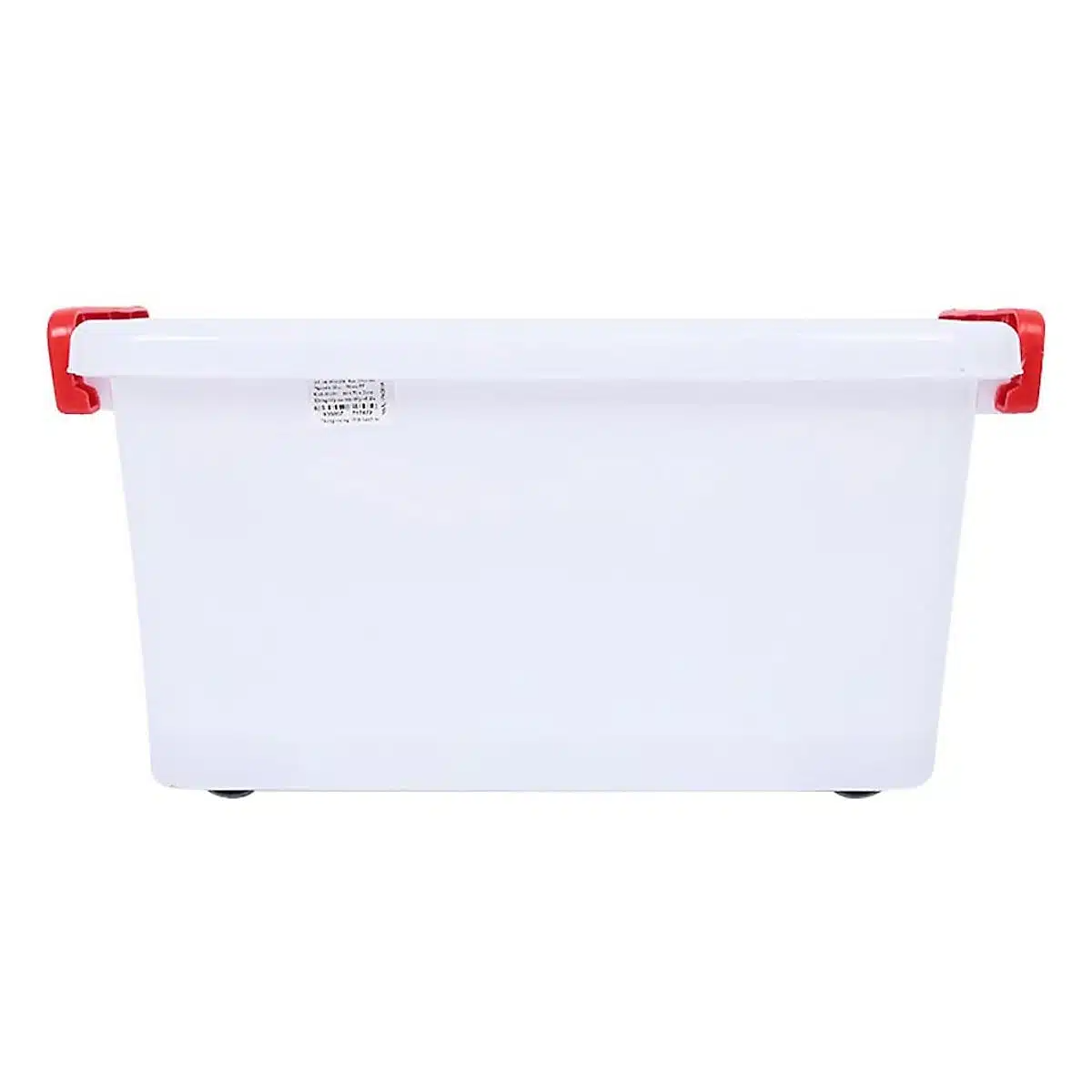 Thùng chữ nhật có nắp màu trắng 3 Màu trắng trong có thể nhìn thấy sản phẩm bên trong giúp kiểm soát hàng tốt hơn